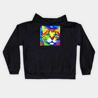 Pop Art - Cat Lover Gift Kids Hoodie